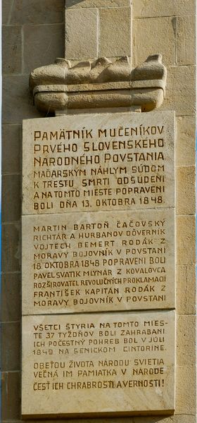 Pamätník M. Bartoňa, Senica - Horné Suroviny Autor: Vlado Miček