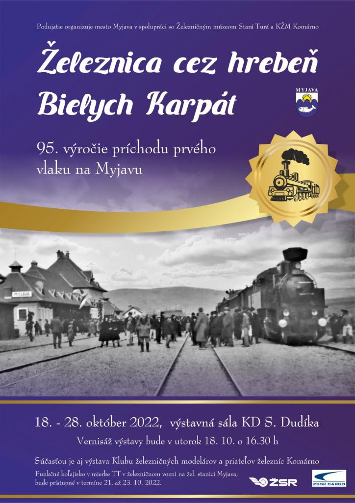 95. výročie príchodu prvého vlaku na Myjavu Zdroj: Mesto Myjava