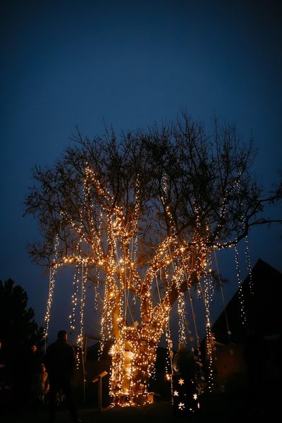 Svetlo noci Vianočnej Foto Včelovina