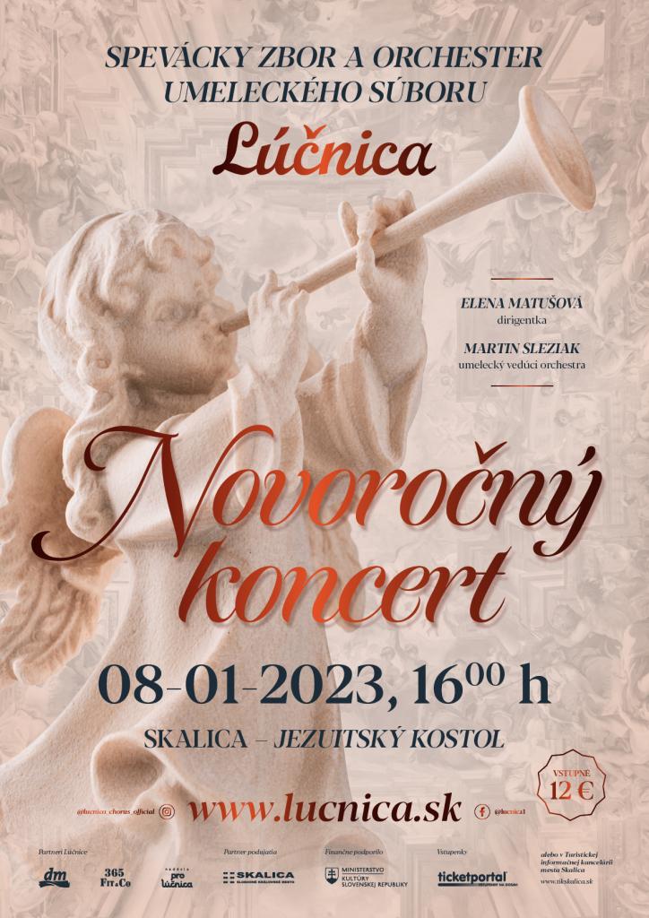 Novoročný koncert speváckeho zboru a orchestra Lúčnice